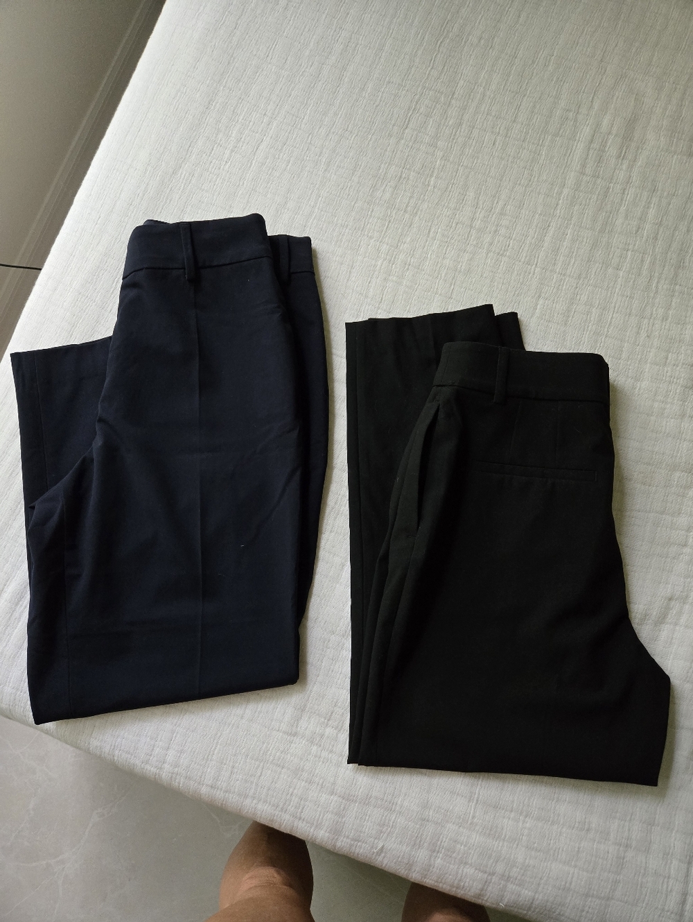 2 NEW straight Leg Navy & Blk Pants